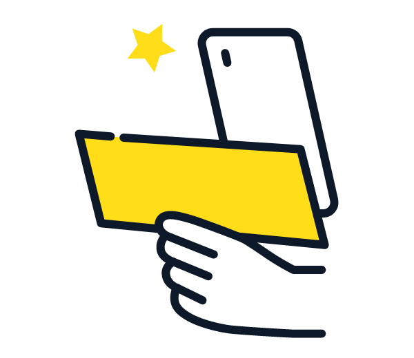 専用アプリから紙チケットの撮影